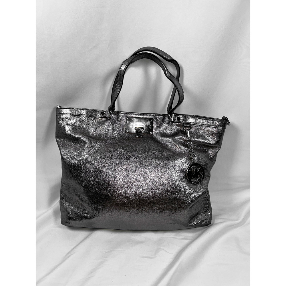 Michael Kors Channing Large Shoulder Tote in Nickel - Tags Included - Picture 2 of 8